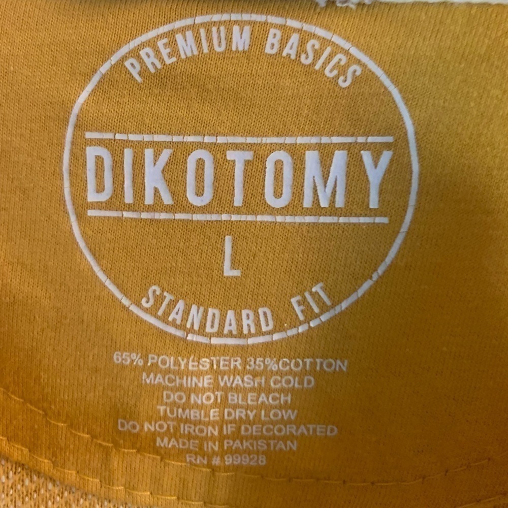 Dikotomy mustard/white hoodie with embroidered mushroom detail - Picture 3 of 5